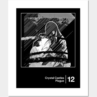 Crystal Castles - Plague / Minimalist Style Graphic Design Posters and Art